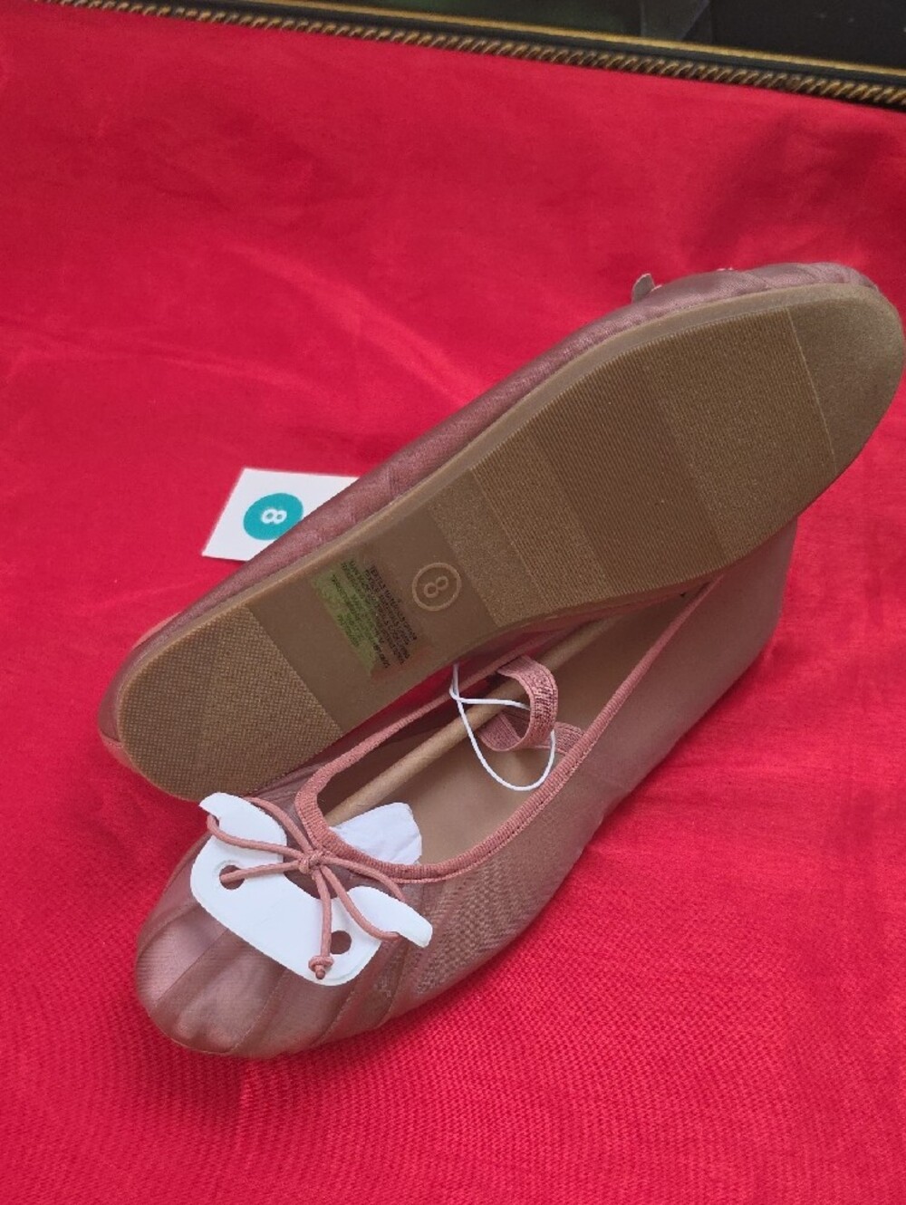 a new day Pink Ballet Flats with Bow Accent - Picture 3 of 3